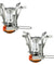 2 Portable Camping Stoves Backpacking Stove with Piezo Ignition Adjustable Valve