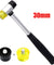 25mm / 30mm Rubber & Nylon Mallet Rubber Handle Jewelers Hammer Window Glazing
