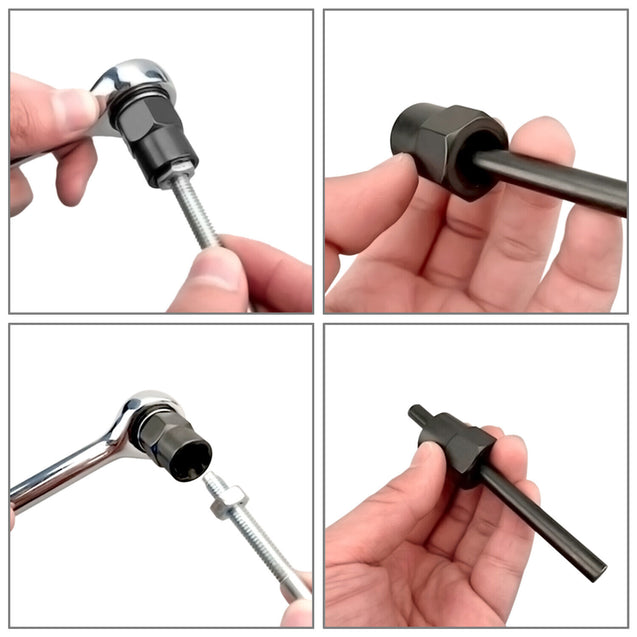 11 PCS Damaged Lug Nut Lock Remover Twist Socket Set Screw Extractor Tool 9-19mm