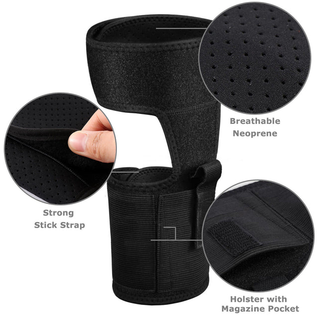 Hidden Leg Ankle Pistol Holster HandGun Holder Case Magazine Pouch Bag US Seller