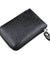 Genuine Leather Men Women Wallet Credit Card Holder RFID Blocking Zipper Pocket