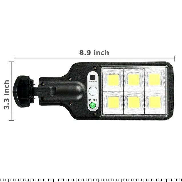600W LED Solar Wall Light Motion Sensor Outdoor Garden Security Street Lamp USA