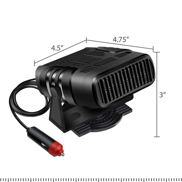 Portable Auto Heater Defroster DC 12/24V Car Heating Electric Travel Vehicle Fan