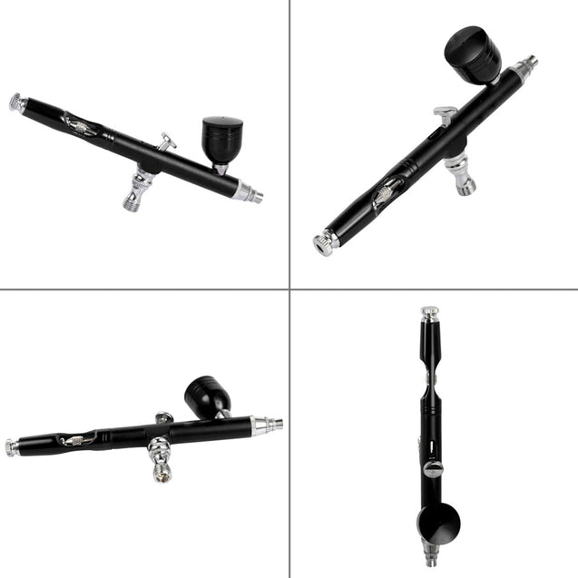 Dual Action Gravity Feed 0.3mm Gun Spray Airbrush Nail Art Paint Tattoo Tool Set