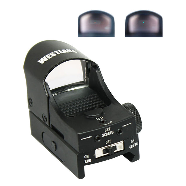 Mini Holographic Reflex 3 MOA Green - Red Dot Sight with 20mm Rail Mount