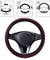 Leather Car Steering Wheel Cover Breathable Anti-slip Car Accessories 4 Color US