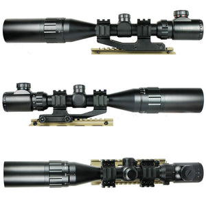 3-9x40 AOEG Hunting Rifle Scope Red Green Dual illuminated PEPR Mount & Sunshade
