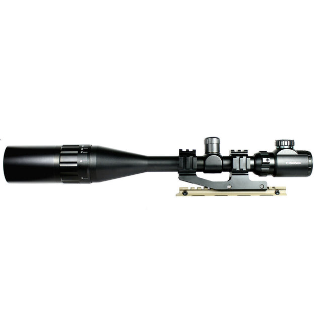 6-24x50 Hunting Rifle Scope Red Green Dual illuminated with PEPR Mount Sunshade