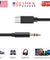 USB-C to AUX 3.5mm Audio Cable Adapter Galaxy S8 S9 S10 S20 S21 Note 8 9 10 3FT