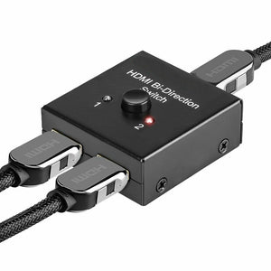 2x1 1x2 Ultra 4K Bi Direction HDMI 2.0 Switch Switcher Hub HDCP 3D 1080p