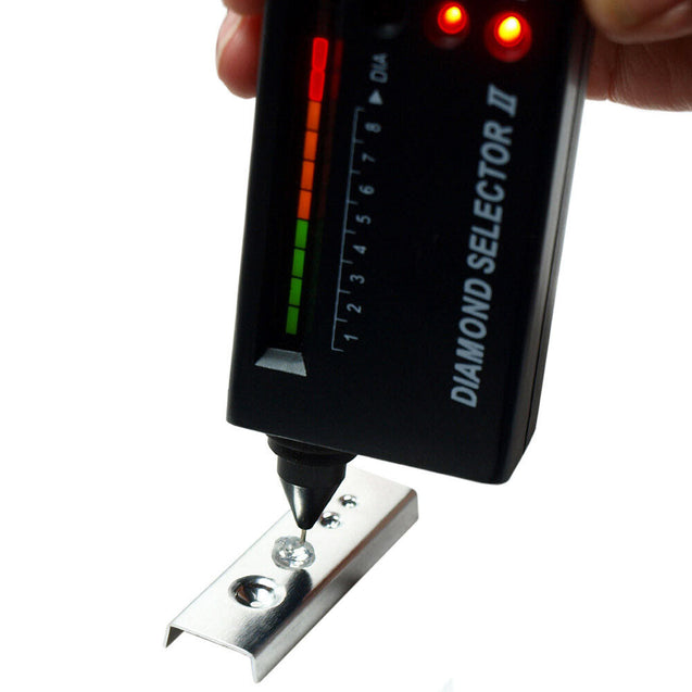 Jeweler Diamond Tool Kit : Portable Diamond Tester - 60X Illuminated Loupe