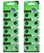 20 PCS  LR1130 AG10 389 Alkaline Battery 0% Hg 1.5V Button Cell for Watch Remote