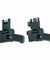 Front and Rear Flip Up 45 Degree Offset Rapid Transition Backup Iron Sight