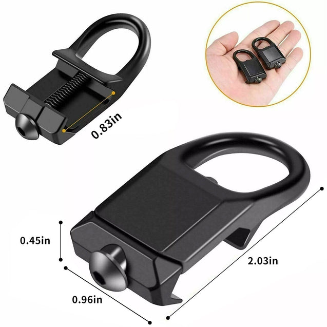 1 PC Rail Mount Sling Adapter Low Profile Attachment Point for Picatinny Weaver