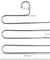Trousers Hanger 5 Layers S Shape Pants Scarf Hanger Holder Closet Space Saver