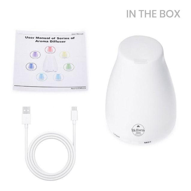 Essential Oil Aroma Diffuse Aromatherapy LED Ultrasonic Humidifier Air Purifier