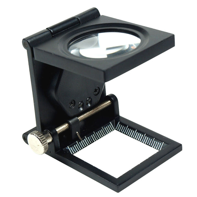 10X 30mm Foldable Lighted Magnifier / Loupe Jewelry Photo Sewing Thread Counter