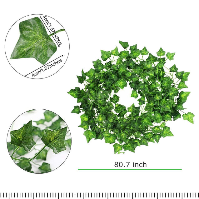 Artificial Hanging Plant 81 Feet Silk Ivy Vine Garland Fake Home Garden Decor