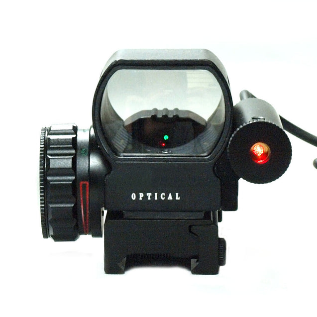 Tactical Holographic Red / Green Reflex Scope and laser sight combo 4 Reticles