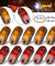 5pc Amber 5pc Red LED Car Truck Trailer RV Oval 2.5" Side Clearance Marker Light