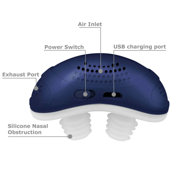 Micro Electric CAPA Noise Anti Snoring Device Sleep Apnea Stop Snore Aid Stopper