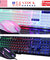 Computer Desktop Gaming Keyboard and Mouse Mechanical Feel LED Light Backlit