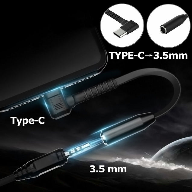 USB Type C to 3.5mm Headphone Audio Adapter Cable For Galaxy S21 S20 Note 20 10 