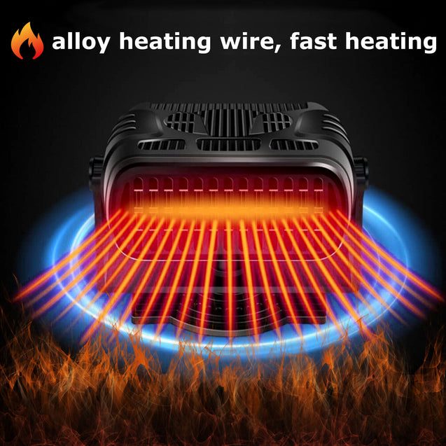 Portable Auto Heater Defroster DC 12/24V Car Heating Electric Travel Vehicle Fan
