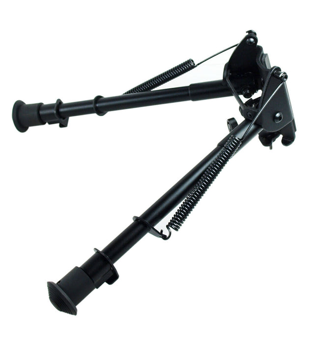 9" to 13" Adjustable Spring Return Hunting Rifle Bipod with Rail Adapter