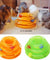 Pet Cat Crazy Ball Disk Interactive Toys Amusement Plate Trilaminar Funny Toy