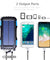25000mAh Solar Power Bank Battery Dual USB Waterproof Charger for Phone 3 Color