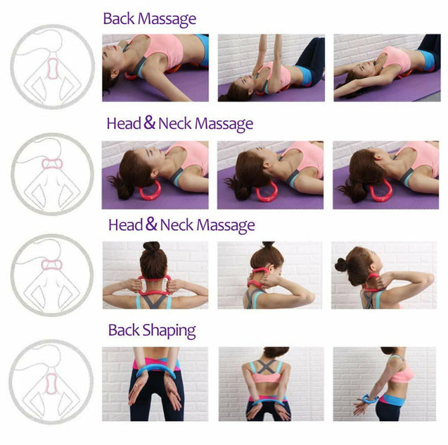 Yoga Circle Stretch Resistance Ring Pilates Bodybuilding Fitness Workout Tools