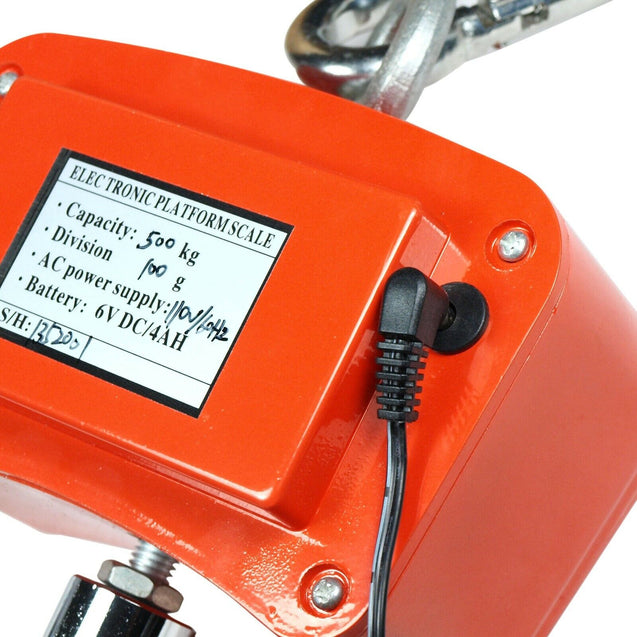 500 KG / 1100 LBS Digital Crane Scale Heavy Duty Industrial Hanging Scale