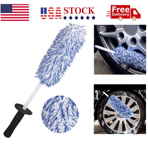 17" Car Wheel Brush Rims Tire Seat Engine Wash Cleaning Kit Auto Detailing Tool