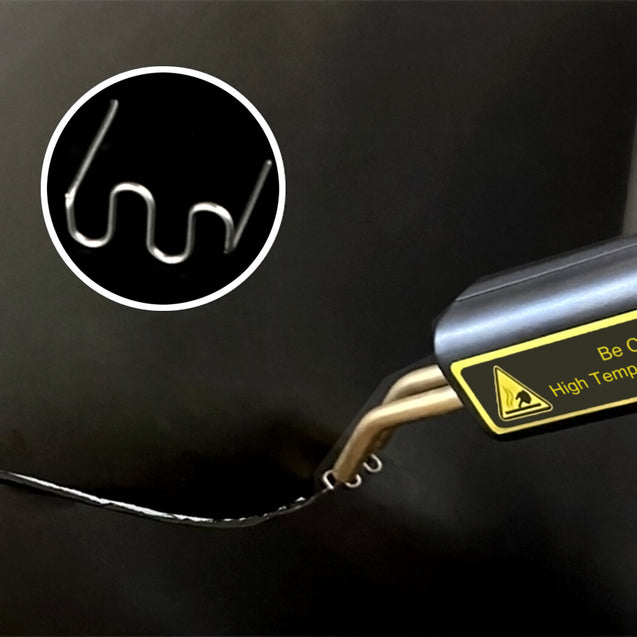 Hot Stapler Car Bumper Fender Fairing Welding Plastic Repair Kit W/ 200 Staples