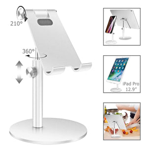 Portable Aluminum Desk Desktop Phone Stand Holder For iPhone Cellphone Tablet