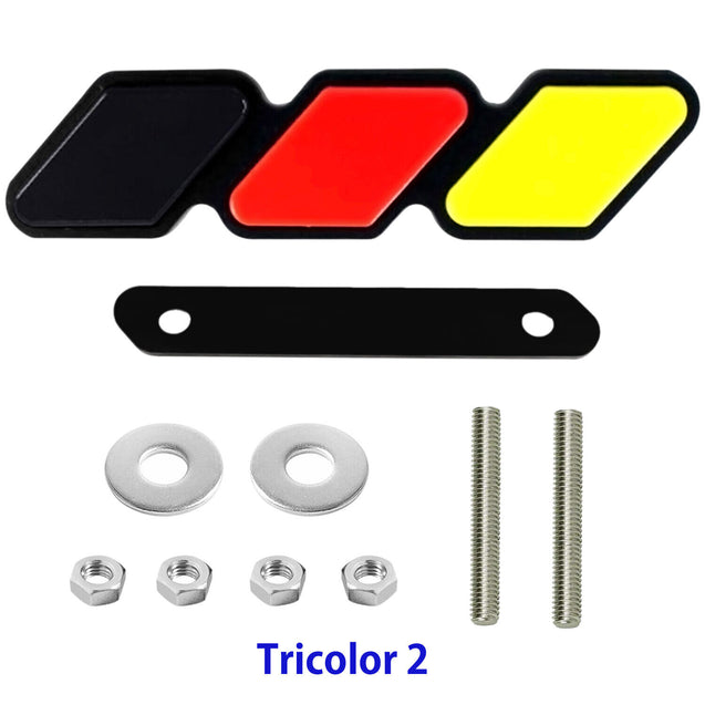 Tri-color 3 Grille Badge Emblem For 2018 2019 Toyota Tacoma TRD 4Runner Tundra