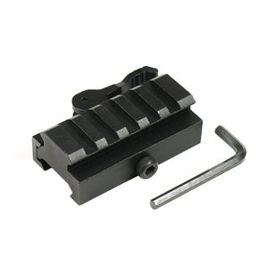 Quick Release  .5" Low Profile Riser QR Block Mount for Picatinny / Weaver Rail