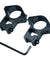 2 Pcs 1" Diameter 10mm 3/8" High Profile See-Thru Dovetail Scope Ring Mount 