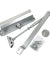 65-85 Kgs Size 4 Commercial Door Closer Silver Aluminium Alloy Heavy Duty