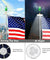 Solar Powered Flag Pole Light 26 LED Auto Active Super Bright Waterproof USA