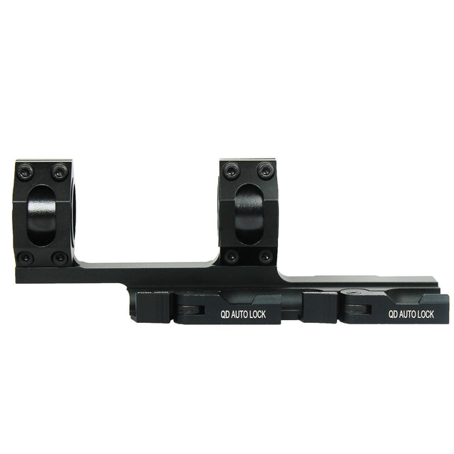 Quick Release 1"/30mm Ring Scope Mount&inserts Auto Lock 20mm Rail for Hunt