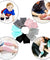 5 Pairs Crawling Knee Pads Safety Anti-slip Walking Leg Elbow Protector for Baby