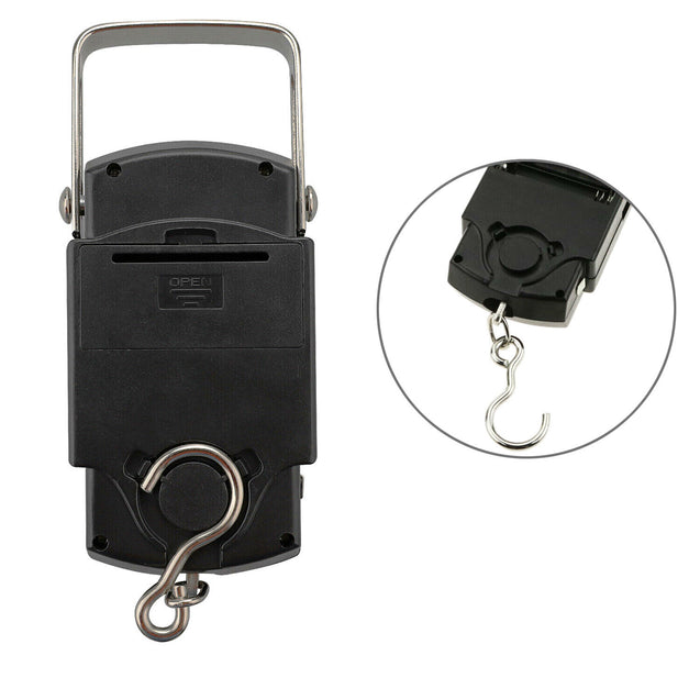LCD Electronic Fishing Scale Portable Digital Luggage Weight Hanging Hook 50KG