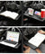 Car Steering Wheel Tray Desk Two Sided For Laptop Drink Food Work Table Holder
