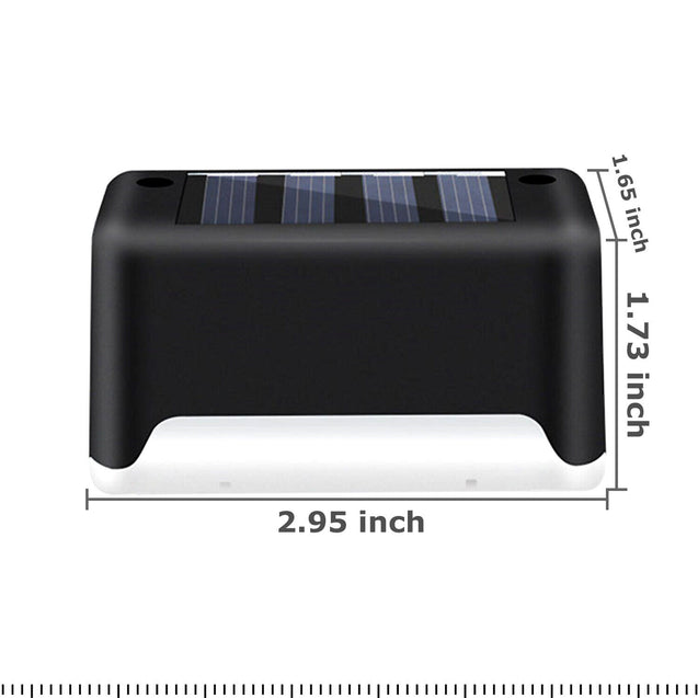 4 Solar LED Bright Deck Lights Outdoor Garden Patio Railing Decks Path Lighting