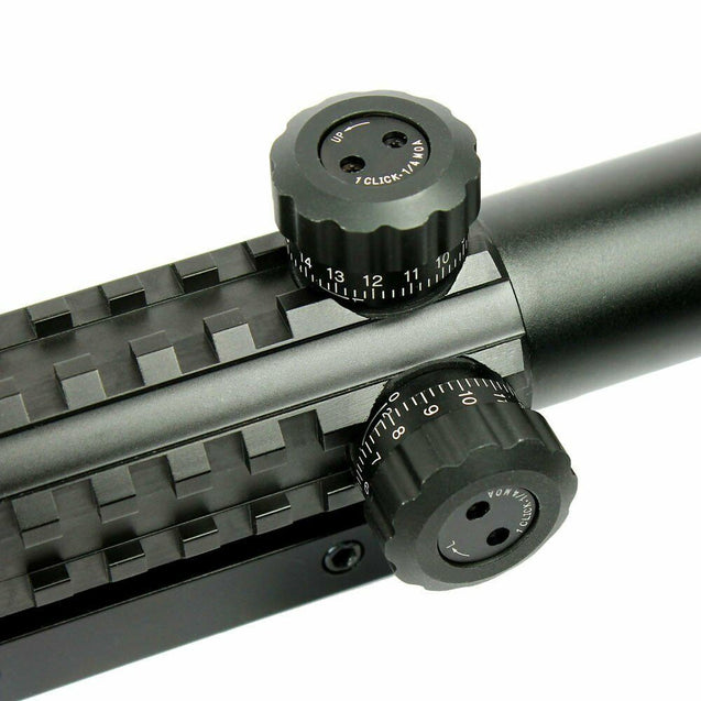 3-9X40 Rifle Scope illuminated Mil Dot Reticle With Green Laser Sight