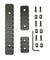 3 PCS M-Lok Picatinny Weaver Rail Section Aluminum 3 5 11 Slot 1.5" 2.5" 5"
