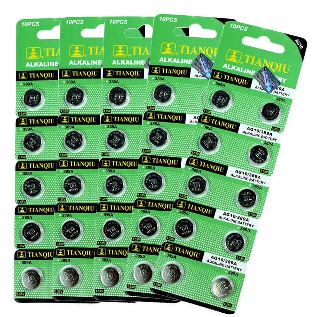 Wholesale 100 PCS AG10 LR1130 389 Alkaline 1.5V Button Cell Battery US Seller