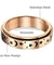 Stainless Steel Moon and Star Anxiety Spinner Ring for Men Woman Fidget 3 Color